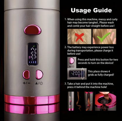 Wireless Automatic Hair Curler